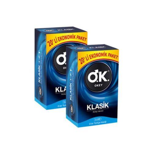 Okey Prezervatif Klasik 20 Li Paket x 2 Adet