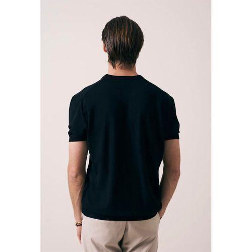 Kwon Bisiklet Yaka Basic Kısa Kollu İnce Triko Erkek T-Shirt - Siyah