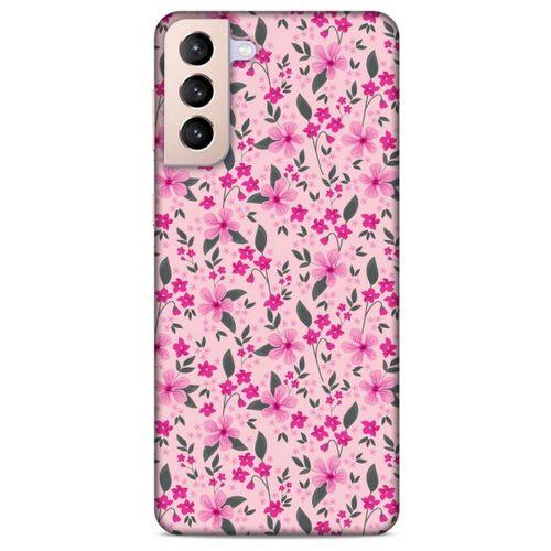 Samsung Galaxy S21 Plus Uyumlu Kılıf Pembe Delisi (4) Koruma Kılıfı Çiçekli