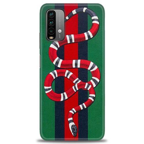 Xiaomi Redmi Note 9 4G Kılıf HD Baskılı Kılıf - Yılan + Tam Ekran Koruyucu