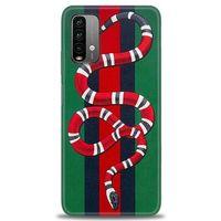Xiaomi Redmi Note 9 4G Kılıf HD Baskılı Kılıf - Yılan + Tam Ekran Koruyucu