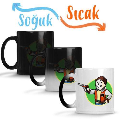 Fallout Fan Boy Sihirli Kupa Bardak Porselen