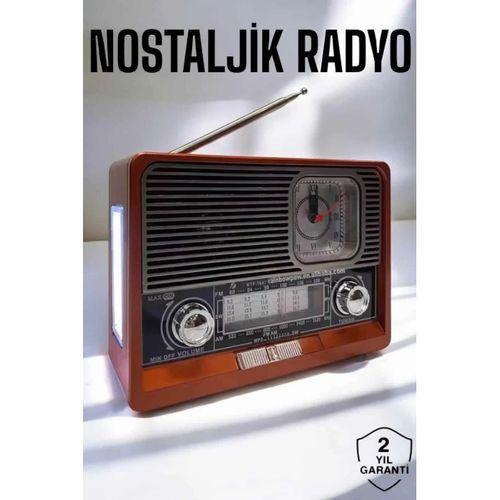 Nostaljik Radyo Usb,aux Ve Sd Kart Girişli Bluetooth Bağlantılı