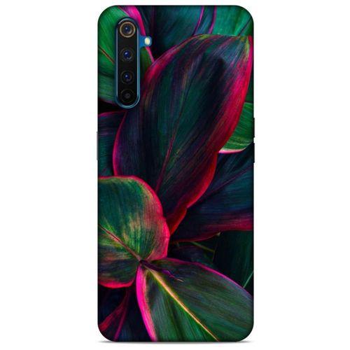 Lopard Oppo Realme 6 Uyumlu Kılıf Bahar (25) Antişok Kapak Fuşya Yeşil