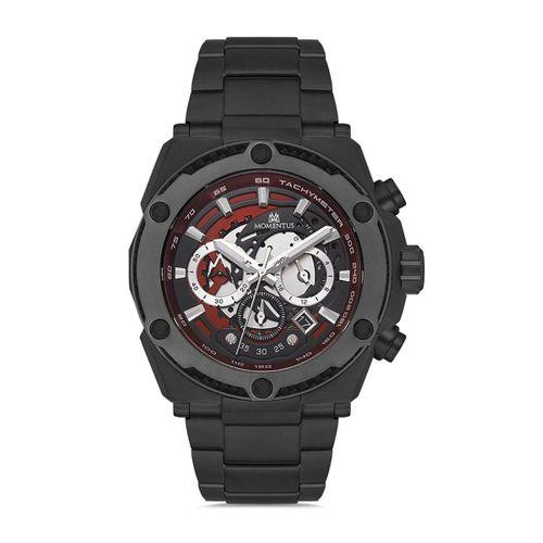 Momentus SM354B-04KM Quartz Çelik Siyah 47 mm Erkek Saat