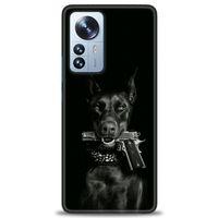 Xiaomi Mi 13 Lite Kılıf HD Baskılı Kılıf - Tabanca ve Köpek + Tam Ekran Koruyucu