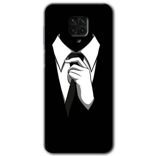 Redmi Note 9s Kılıf HD Desen Baskılı Arka Kapak - Smokin + Kırılmaz Cam