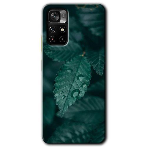 Xiaomi Redmi Note 11T HD Baskılı Kılıf + 9D Tam Ekran Koruyucu - Yağmurlu Yaprak