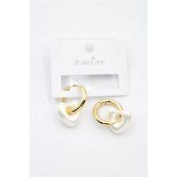 İnci Kalp Küpe - Altın