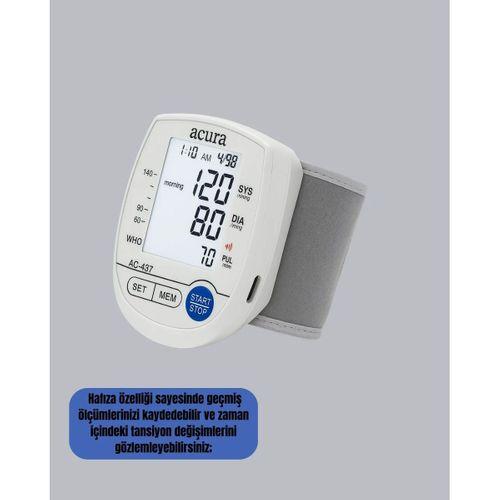 Bilekten Dijital Tansiyon Aleti Hem Pilli Hem Şarjlı Hafızalı