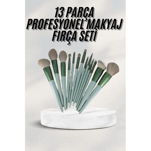 Dayanıklı Makyaj Fırçası Seti 13 Parça Yumuşak Kıllı Fırçalar Allık Fondöten Far Fırçası