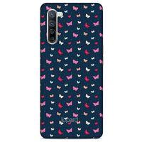 Oppo Reno 3 Pro 5g Kılıf Kelebek Etkisi (42) Rugged Armor Kılıf Mor Pembe