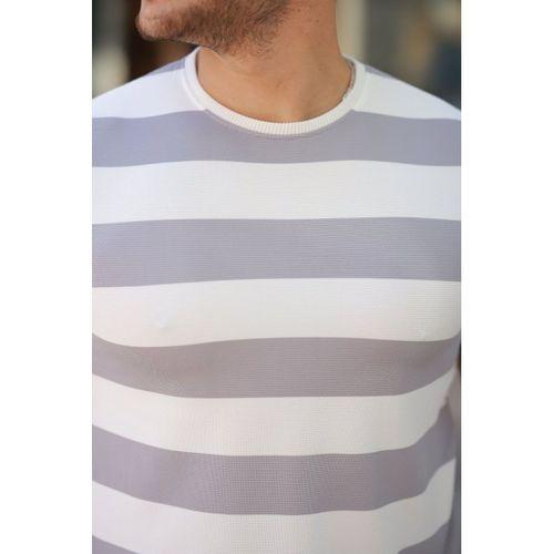 Erkek çift Renk Pamuklu örme Kumaş Kısa Kollu T-shirt