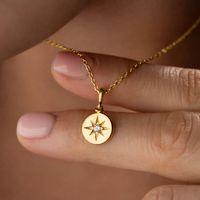 Gümüş Gold Minimal Yıldız Kadın Kolye