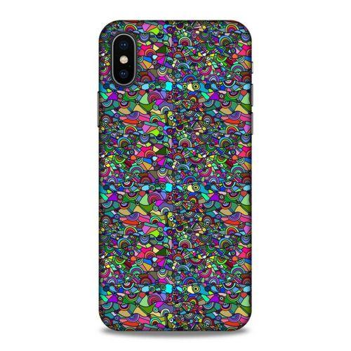 Lopard Apple iPhone XS Uyumlu Kılıf Soyut Sanat (31) Baskılı TPU Kılıf