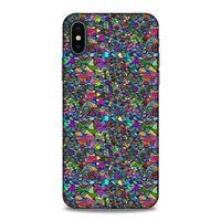 Lopard Apple iPhone XS Uyumlu Kılıf Soyut Sanat (31) Baskılı TPU Kılıf