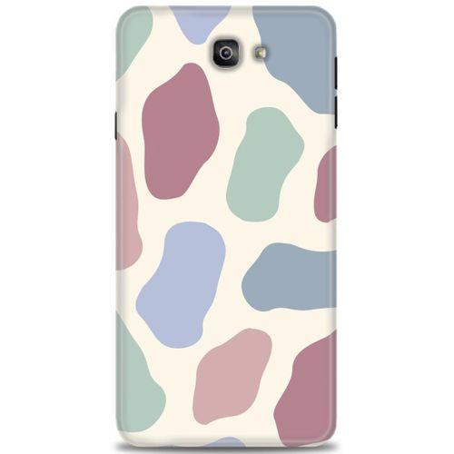 Samsung Galaxy J7 Prime Kılıf HD Baskılı Kılıf - Renkli Benek + Tam Ekran Koruyucu