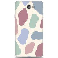 Samsung Galaxy J7 Prime Kılıf HD Baskılı Kılıf - Renkli Benek + Tam Ekran Koruyucu