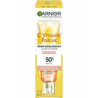 Garnier C Vitamini Parlak Günlük Güneş Koruyucu Fluid Yüz Kremi Işıltılı Doku SPF50+ 40 ml