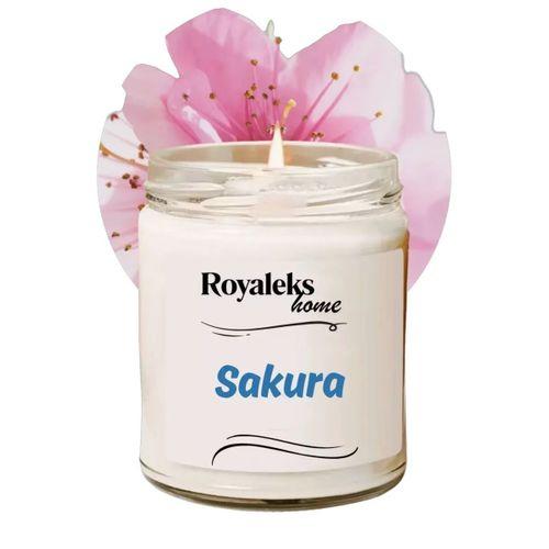 Doğal Özel Seri Kokulu Dekoratif Kavanoz Mum 210 cc - Sakura - RYL