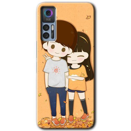 TCL 30 Kılıf HD Desen Baskılı Arka Kapak - Şıpsevdi Çift