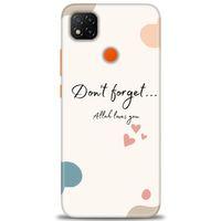 Xiaomi Redmi 9C Kılıf HD Baskılı Kılıf - Fragile + Tam Ekran Koruyucu