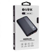 S-LINK IP-G10N, Siyah, 10.000mAh, 2xUSB, 1xMicro USB, 1xType-C, 4 LED Göstergeli, PowerBank