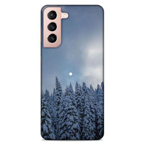 Lopard Samsung Galaxy S21 Uyumlu Kılıf Gece'S (25) Antişok Kapak Karbeyaz