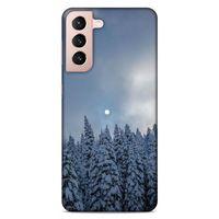 Lopard Samsung Galaxy S21 Uyumlu Kılıf Gece'S (25) Antişok Kapak Karbeyaz