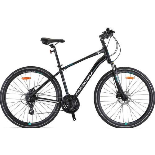 Kron TX150 Hidrolik Disk 28 Jant Trekking Bisiklet Mat Siyah-Gri Turkuaz 41 cm