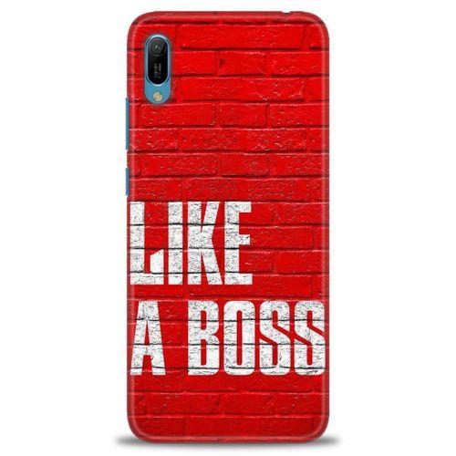 Huawei Y6 2019 Kılıf HD Baskılı Kılıf - Like a Boss + Tam Ekran Koruyucu