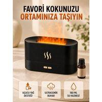 Alev Efektli Aroma Difüzörü Uçucu Yağ Destekli Usb Hava Nemlendirici