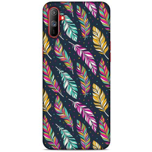 Oppo Realme C3 Kılıf Desenli Özel Seri Tüyler (13) Silikon Kap