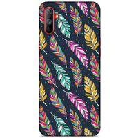 Oppo Realme C3 Kılıf Desenli Özel Seri Tüyler (13) Silikon Kap