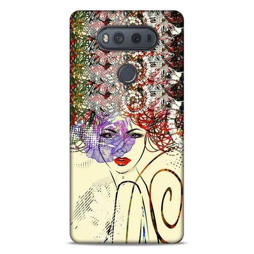 Lopard LG K61 Uyumlu Kılıf Sürreal Yüzler ♀ (19) Kılıfları Baskılı