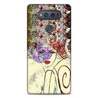 Lopard LG K61 Uyumlu Kılıf Sürreal Yüzler ♀ (19) Kılıfları Baskılı