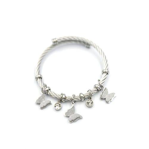 Kelebek Charm Bilezik - Gümüş
