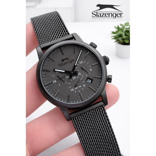 Slazenger İtalyan Tasarım Bileklik Hediyeli 2 Yıl Garantili 10 Atm Çelik Erkek Kol Saat ESH2460.06