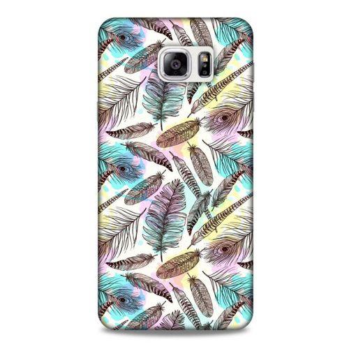 Samsung Galaxy Note 5 Kılıf Desenli Özel Seri Tüyler (2) Kabı
