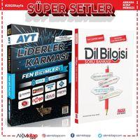 Liderler Karması AYT Fen Bilimleri 8 Yayın 8 Deneme ve AKM Dil Bilgisi Soru Bankası Seti 2 Kitap