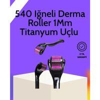 Evde Güvenli Kullanım İçin Titanyum Derma Roller – Siyah Saplı