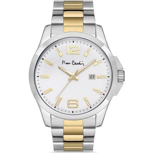 800411F06SB Pierre Cardin Çelik Kordon Erkek Kol Saati 30 Mt Su Gecirmez Kaplan Gözü Bileklik Hdyli