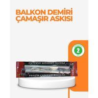 25x60 Cm Çamaşır Askılığı Kare Balkon Demiri İçin Dayanıklı Tasarım