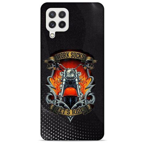Samsung Galaxy A22 Uyumlu Kılıf Motorsiklet (8) Baskılı Kılıf Harley Davidson