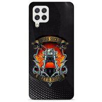 Samsung Galaxy A22 Uyumlu Kılıf Motorsiklet (8) Baskılı Kılıf Harley Davidson