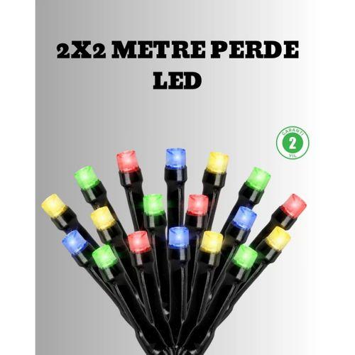 2x2 Metre Pil İle Çalışan Perde Led Işık – 8 Modlu Dekoratif