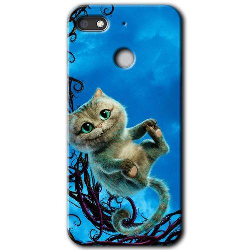 General Mobile GM 8 Go Kılıf HD Desen Baskılı Arka Kapak + Temperli Cam - Çılgın Kedi
