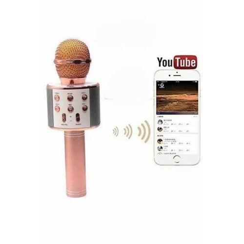 Bluetooth Hoparlör Usb Aux Sd Kart Kaoroke Mikrofon Uzun Pil Ömrü