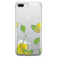 Apple iPhone 7 Plus Kılıf Naneli Ev Limonatası Arka Kapak Koruma Desenli Full Koruyucu
