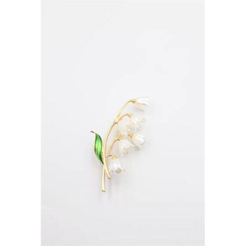 Kardelen Broş - Altın